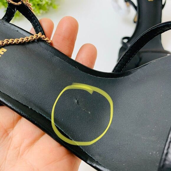 Alias Mae Levi Sandal Heel 37EU / 6US in Black Open Square Toe $165 - Picture 9 of 9